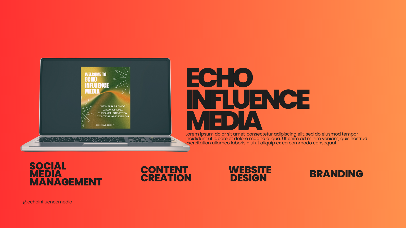 Echo Influence Media creative agency hero banner